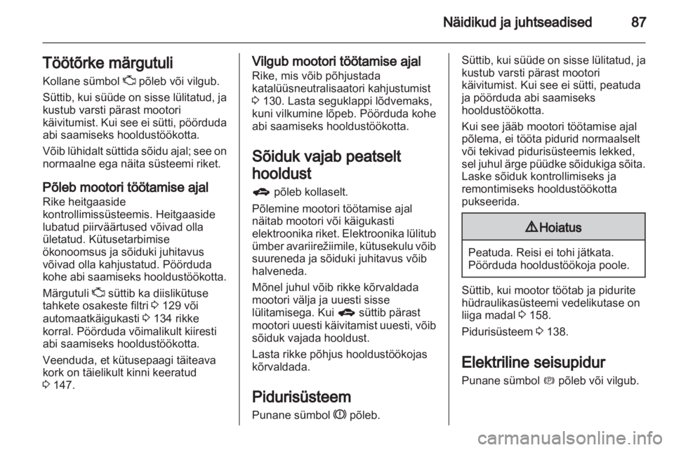 OPEL ANTARA 2013.5  Omaniku käsiraamat (in Estonian) 