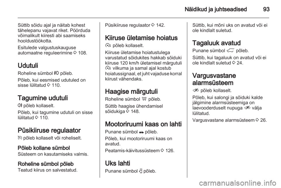 OPEL ANTARA 2013.5  Omaniku käsiraamat (in Estonian) 