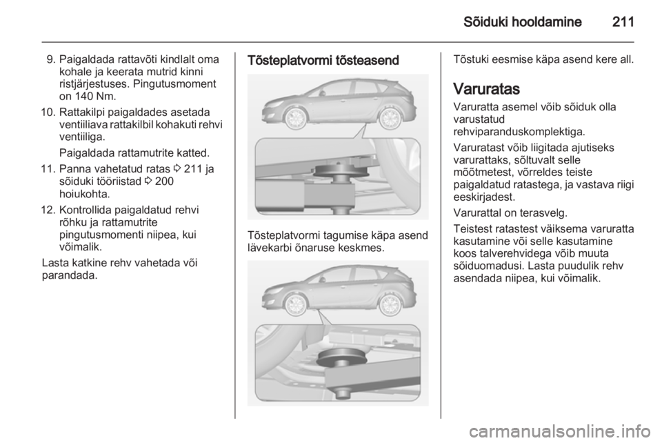 OPEL ASTRA J HB5 & ST 2012  Omaniku käsiraamat (in Estonian) 