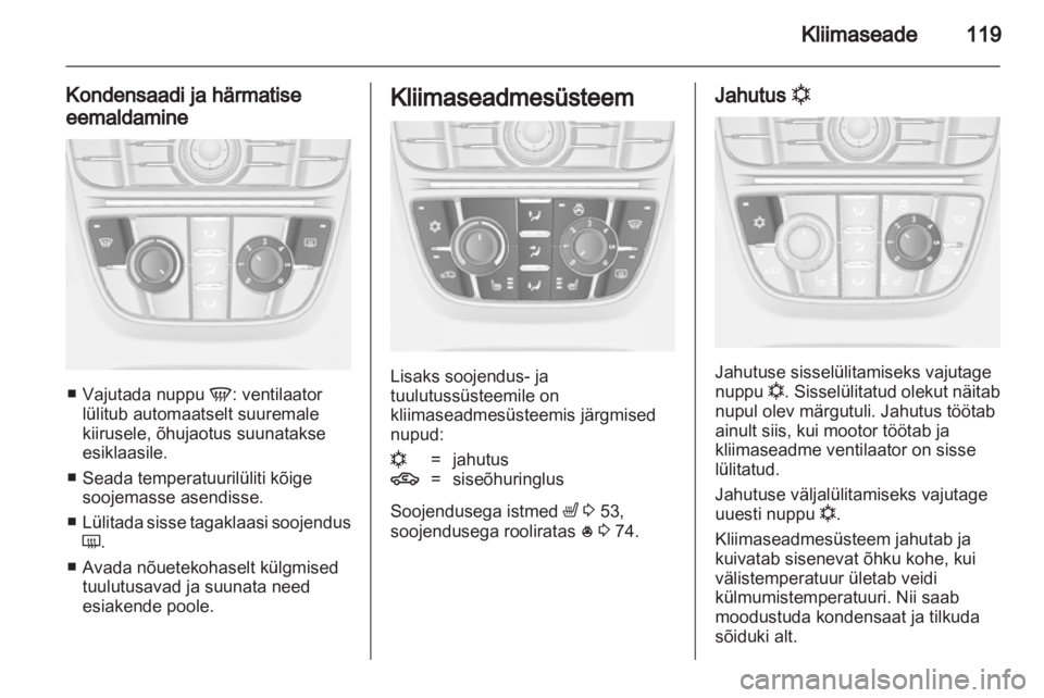OPEL CASCADA 2013.5  Omaniku käsiraamat (in Estonian) 