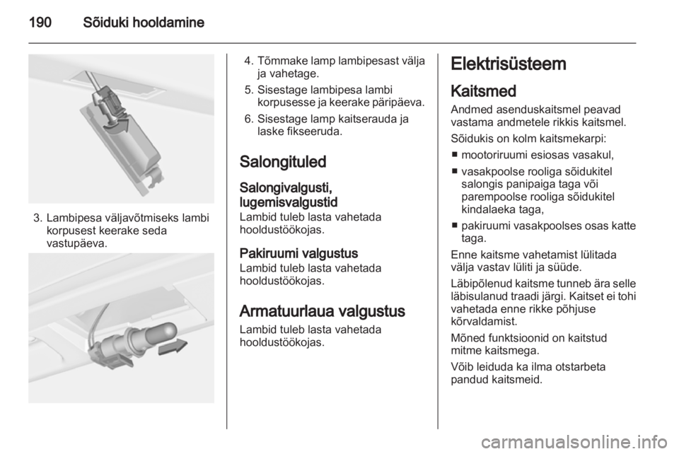 OPEL CASCADA 2013.5  Omaniku käsiraamat (in Estonian) 