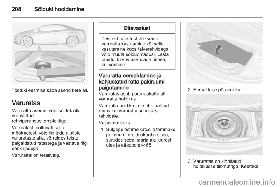 OPEL CASCADA 2013.5  Omaniku käsiraamat (in Estonian) 