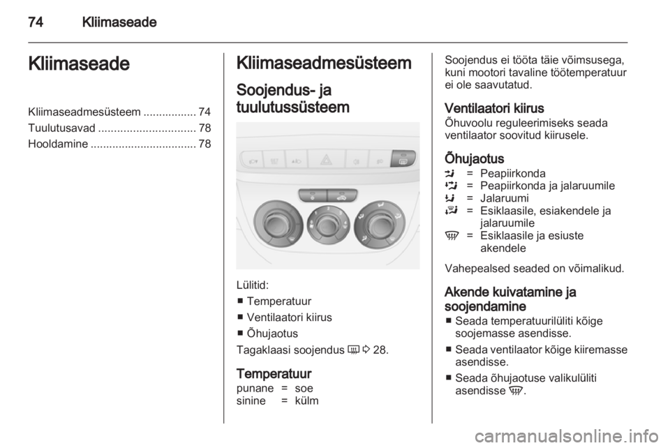 OPEL COMBO D 2012  Omaniku käsiraamat (in Estonian) 