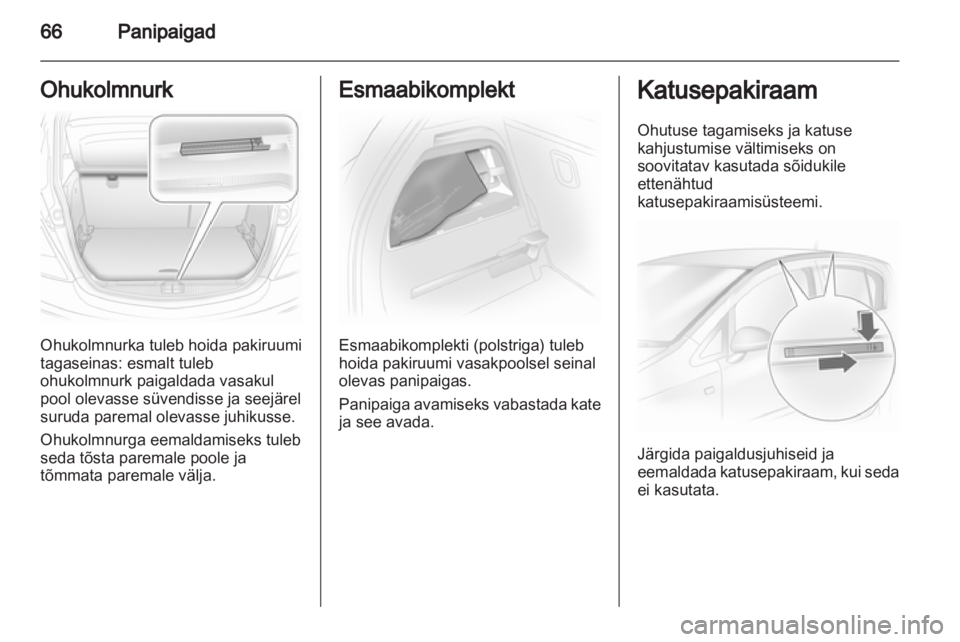 OPEL CORSA 2011  Omaniku käsiraamat (in Estonian) 