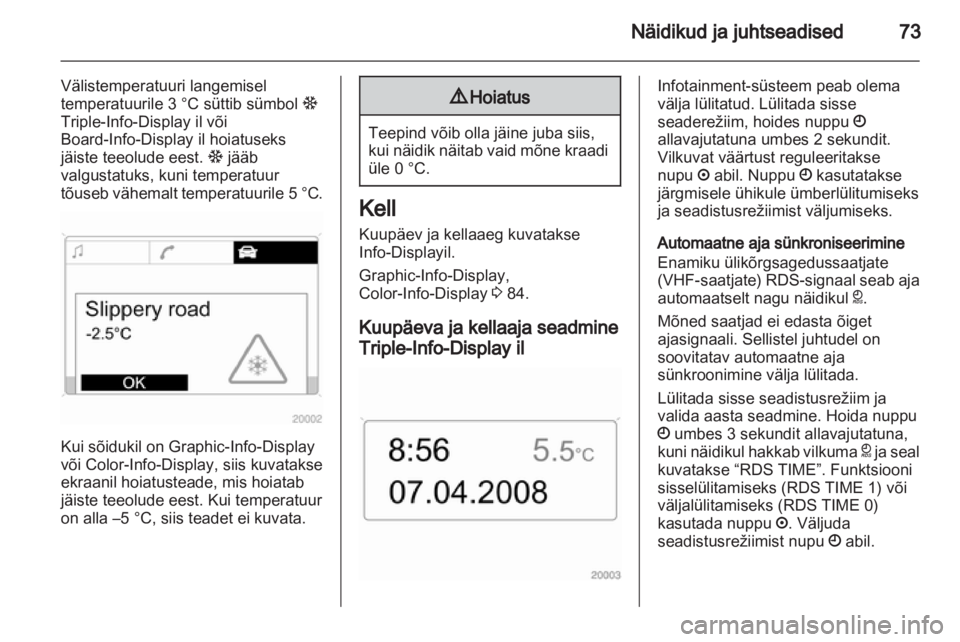 OPEL CORSA 2011.5  Omaniku käsiraamat (in Estonian) 