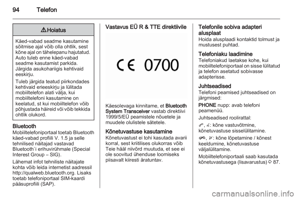 OPEL INSIGNIA 2010.5  Infotainment-süsteemi juhend (in Estonian) 
