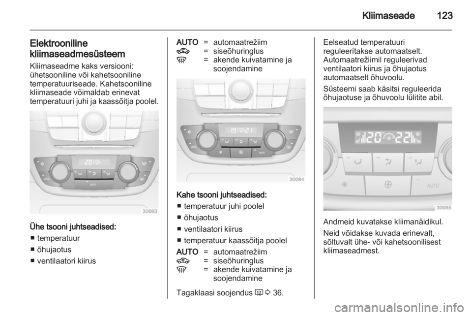 OPEL INSIGNIA 2010.5  Omaniku käsiraamat (in Estonian) 