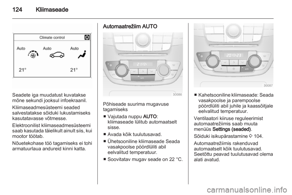 OPEL INSIGNIA 2010.5  Omaniku käsiraamat (in Estonian) 