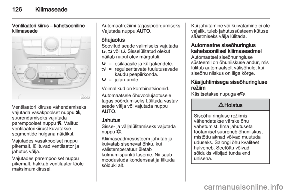 OPEL INSIGNIA 2010.5  Omaniku käsiraamat (in Estonian) 