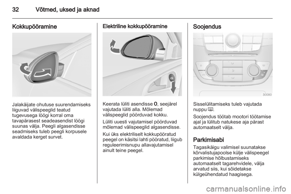OPEL INSIGNIA 2010.5  Omaniku käsiraamat (in Estonian) 