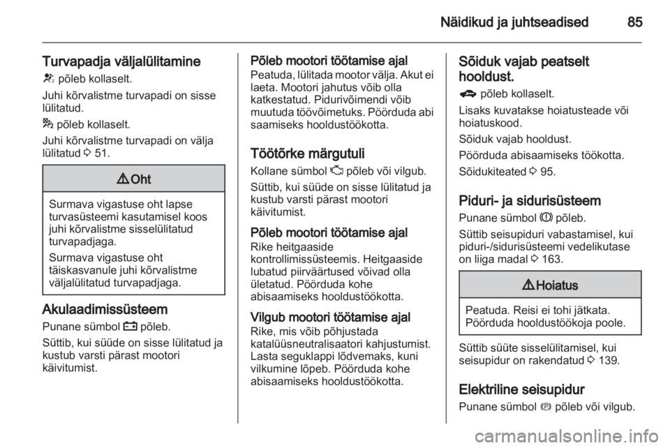 OPEL INSIGNIA 2010.5  Omaniku käsiraamat (in Estonian) 