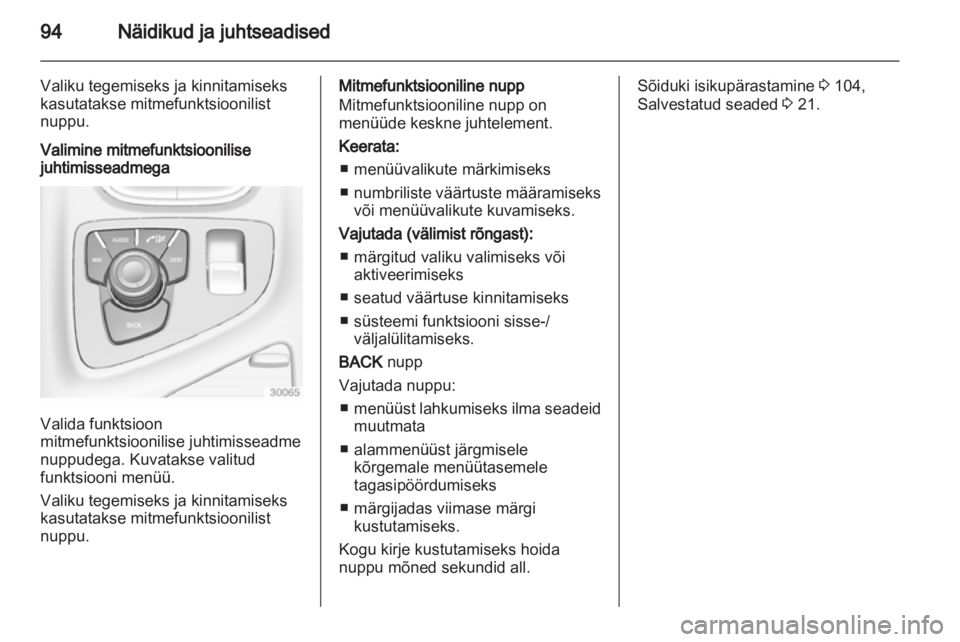 OPEL INSIGNIA 2010.5  Omaniku käsiraamat (in Estonian) 