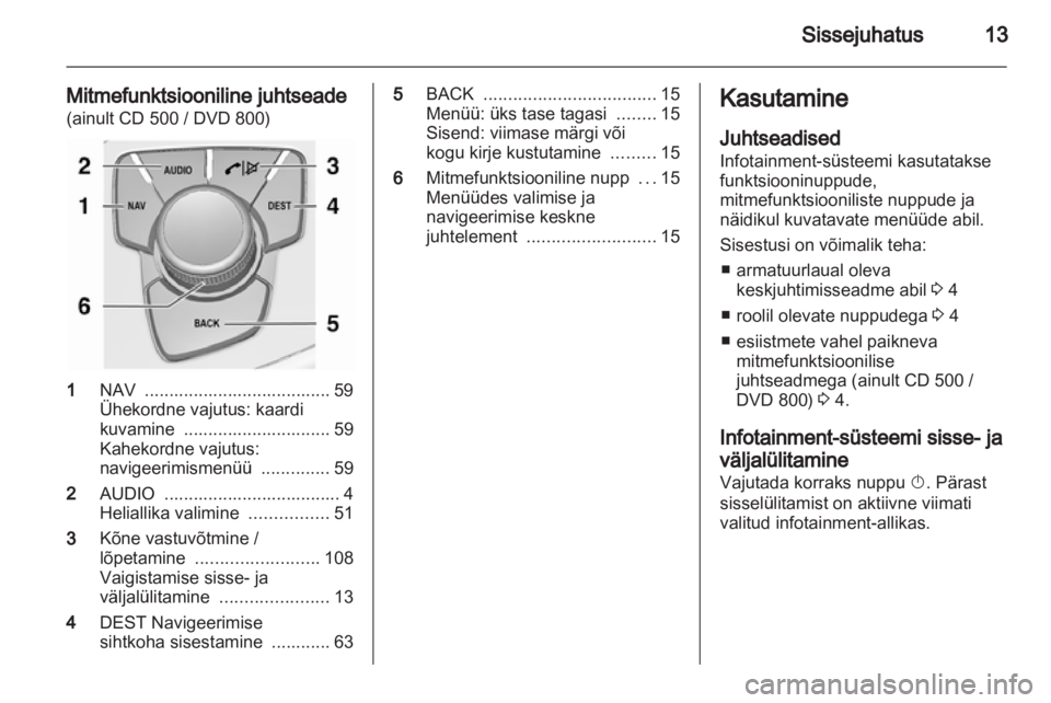 OPEL INSIGNIA 2011  Infotainment-süsteemi juhend (in Estonian) 