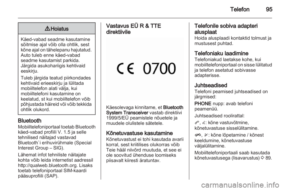 OPEL INSIGNIA 2011  Infotainment-süsteemi juhend (in Estonian) 