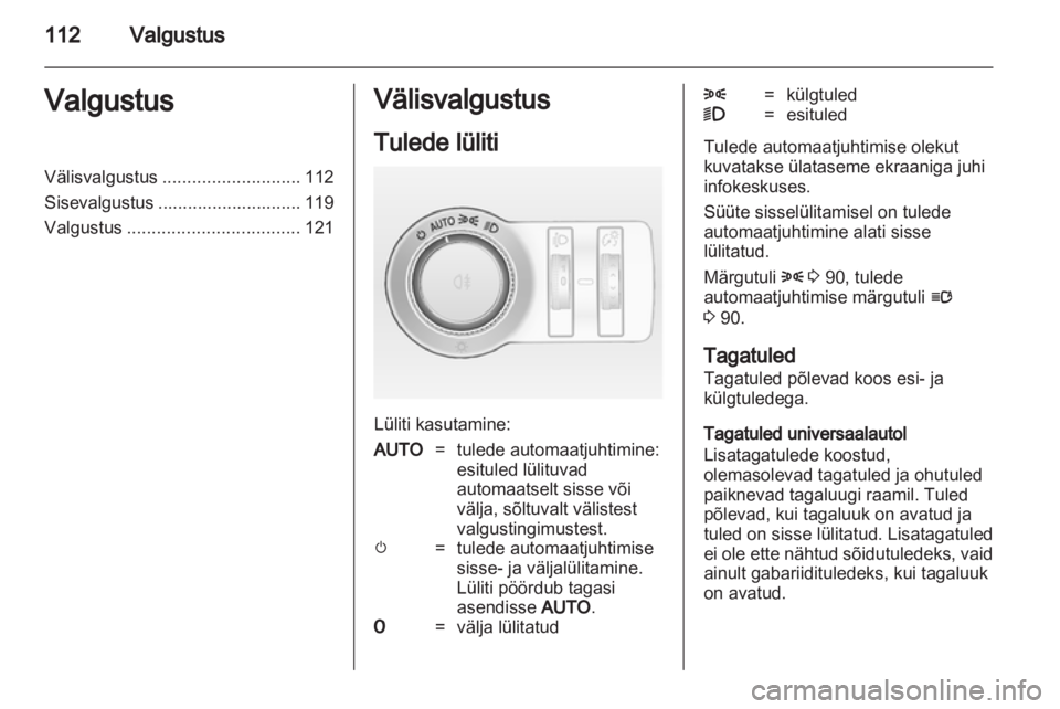 OPEL INSIGNIA 2011  Omaniku käsiraamat (in Estonian) 