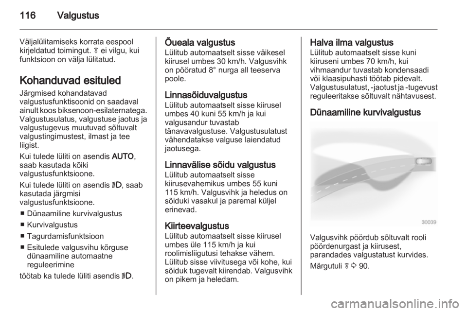 OPEL INSIGNIA 2011.5  Omaniku käsiraamat (in Estonian) 