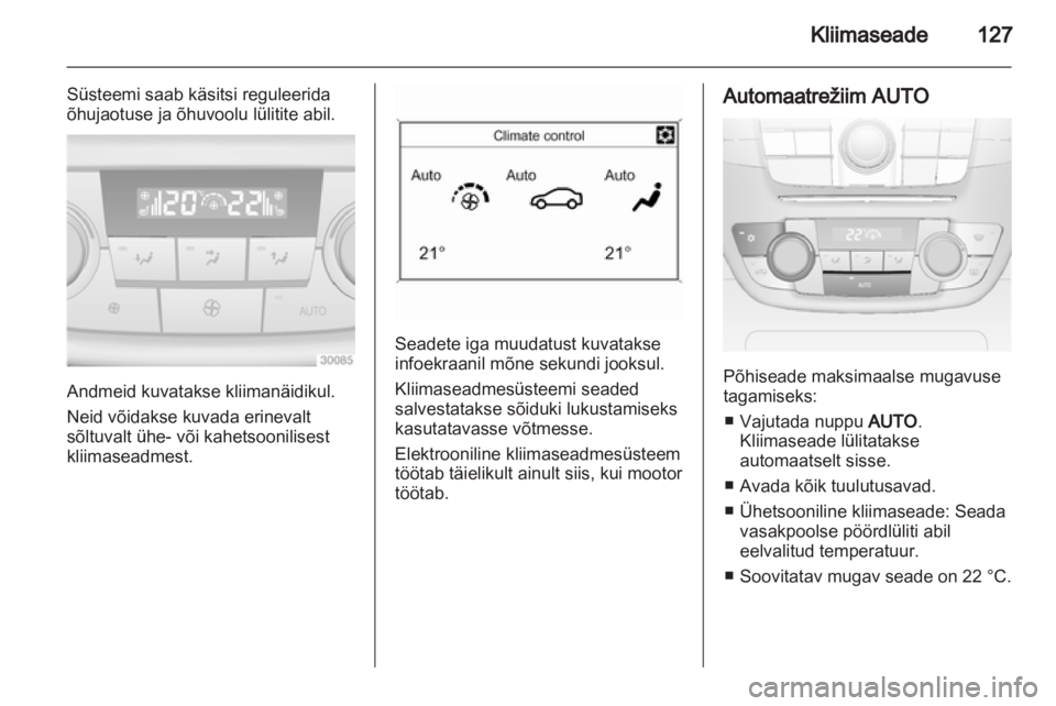 OPEL INSIGNIA 2011.5  Omaniku käsiraamat (in Estonian) 