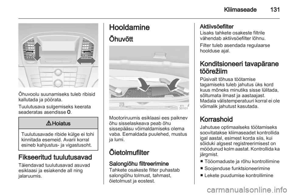 OPEL INSIGNIA 2011.5  Omaniku käsiraamat (in Estonian) 