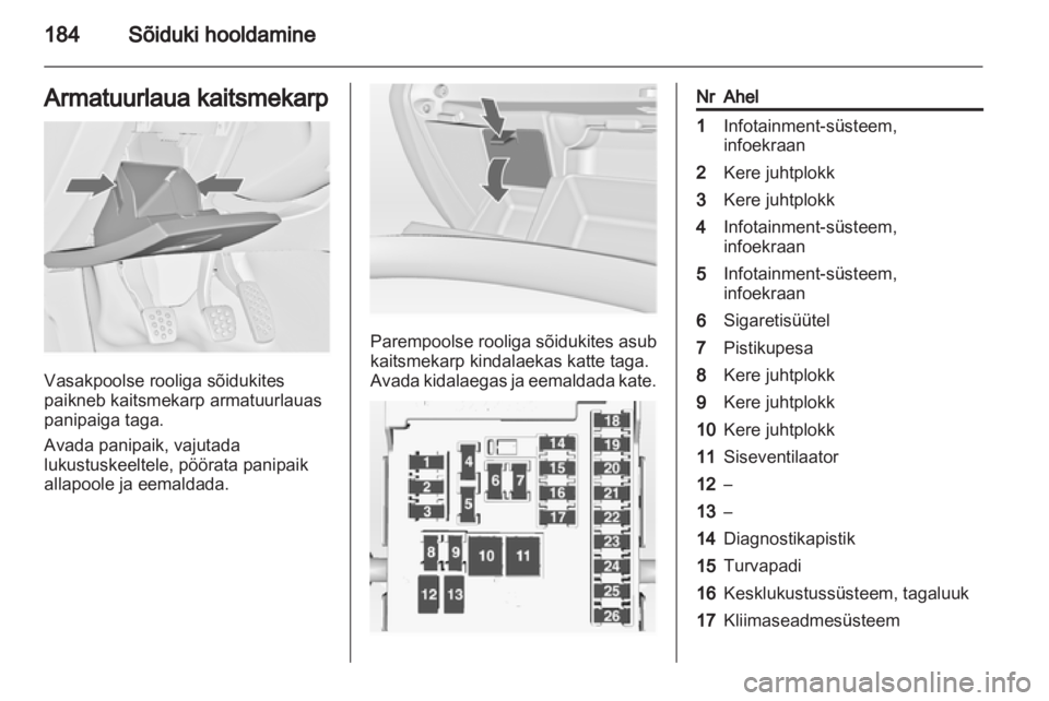 OPEL INSIGNIA 2011.5  Omaniku käsiraamat (in Estonian) 