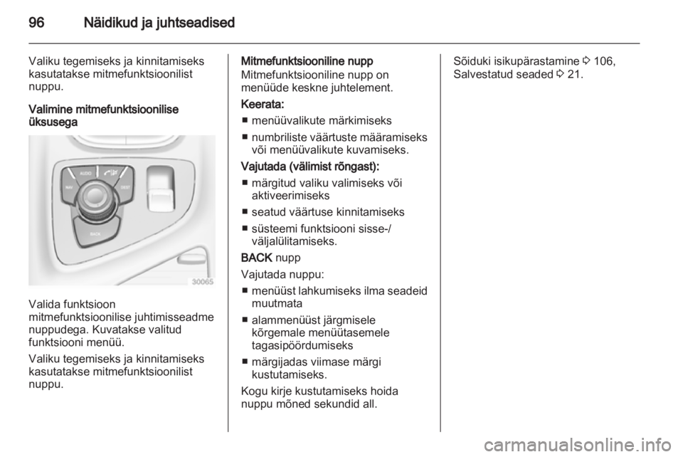 OPEL INSIGNIA 2011.5  Omaniku käsiraamat (in Estonian) 