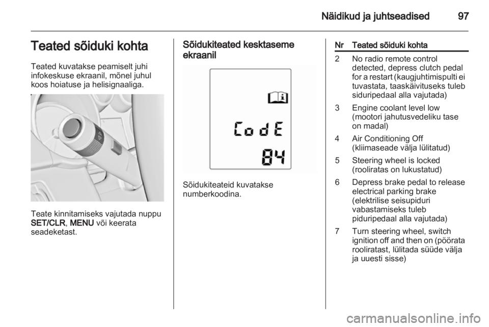OPEL INSIGNIA 2011.5  Omaniku käsiraamat (in Estonian) 