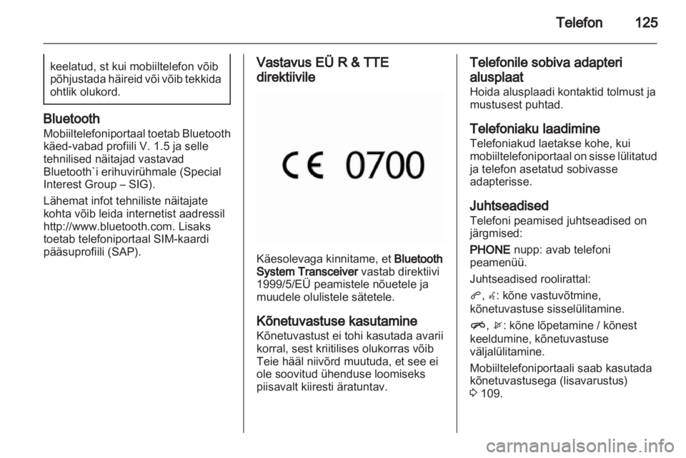 OPEL INSIGNIA 2012.5  Infotainment-süsteemi juhend (in Estonian) 