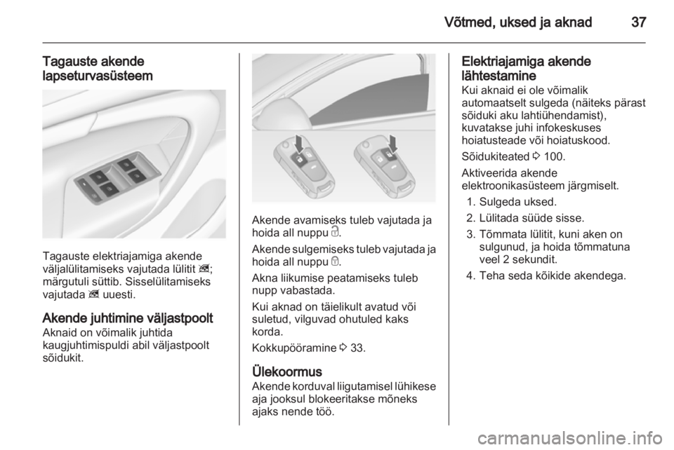 OPEL INSIGNIA 2012.5  Omaniku käsiraamat (in Estonian) 