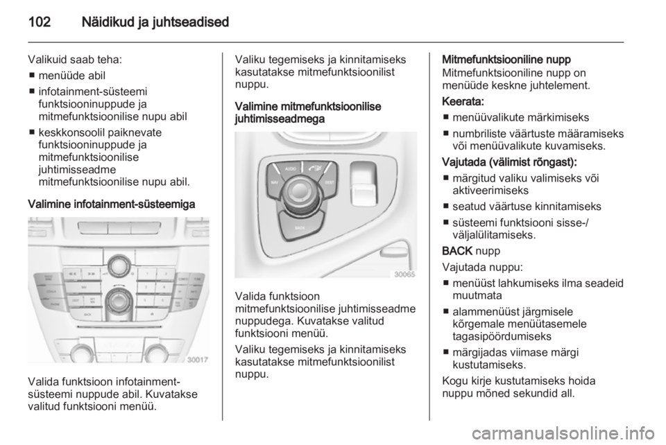 OPEL INSIGNIA 2013  Omaniku käsiraamat (in Estonian) 