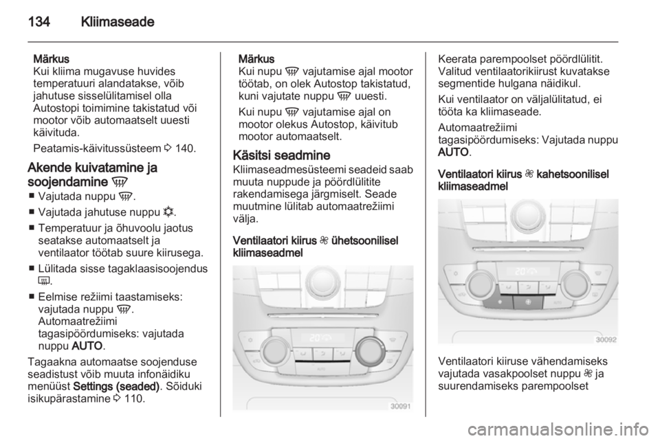 OPEL INSIGNIA 2013.5  Omaniku käsiraamat (in Estonian) 