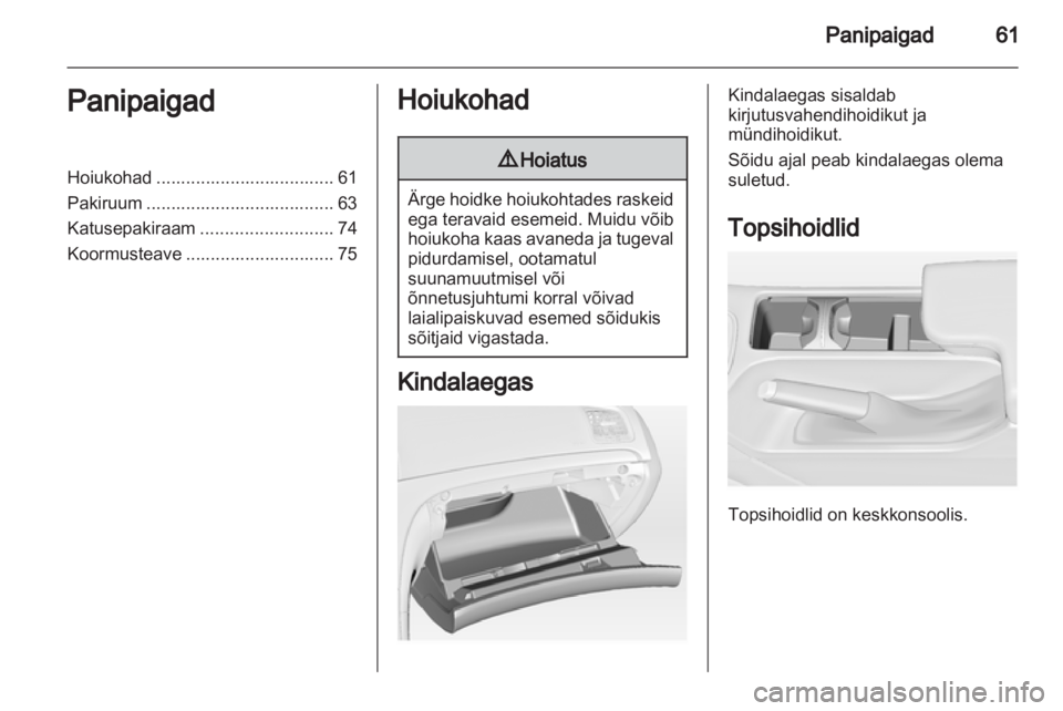 OPEL INSIGNIA 2013.5  Omaniku käsiraamat (in Estonian) 