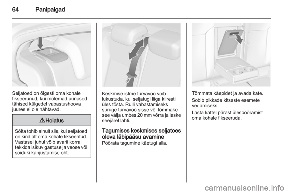 OPEL INSIGNIA 2013.5  Omaniku käsiraamat (in Estonian) 