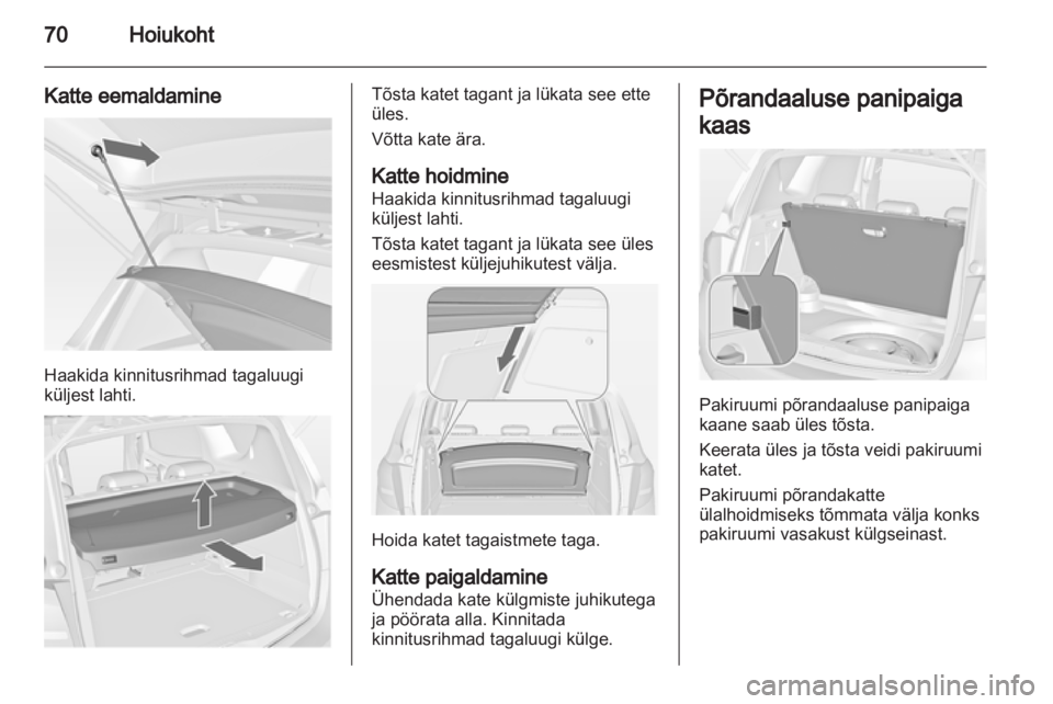 OPEL MERIVA 2011  Omaniku käsiraamat (in Estonian) 