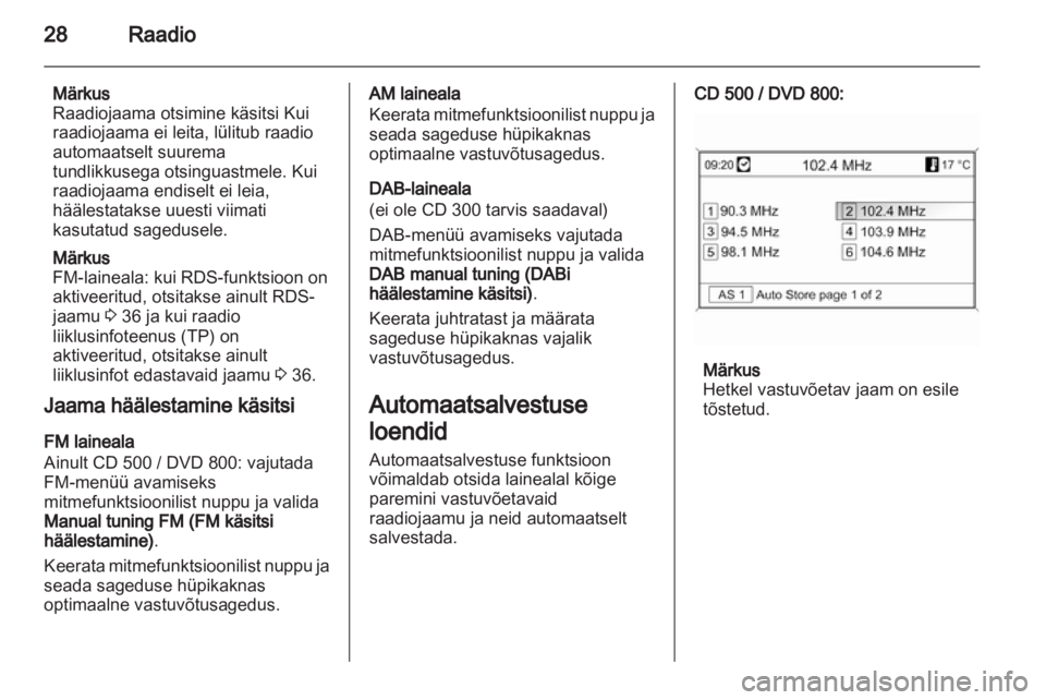 OPEL MERIVA 2011.5  Infotainment-süsteemi juhend (in Estonian) 