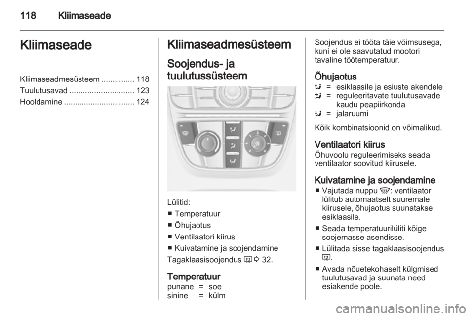 OPEL MERIVA 2011.5  Omaniku käsiraamat (in Estonian) 