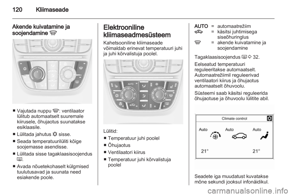 OPEL MERIVA 2011.5  Omaniku käsiraamat (in Estonian) 