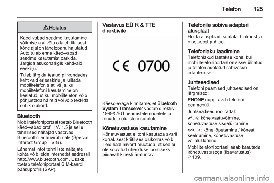 OPEL MERIVA 2012  Infotainment-süsteemi juhend (in Estonian) 