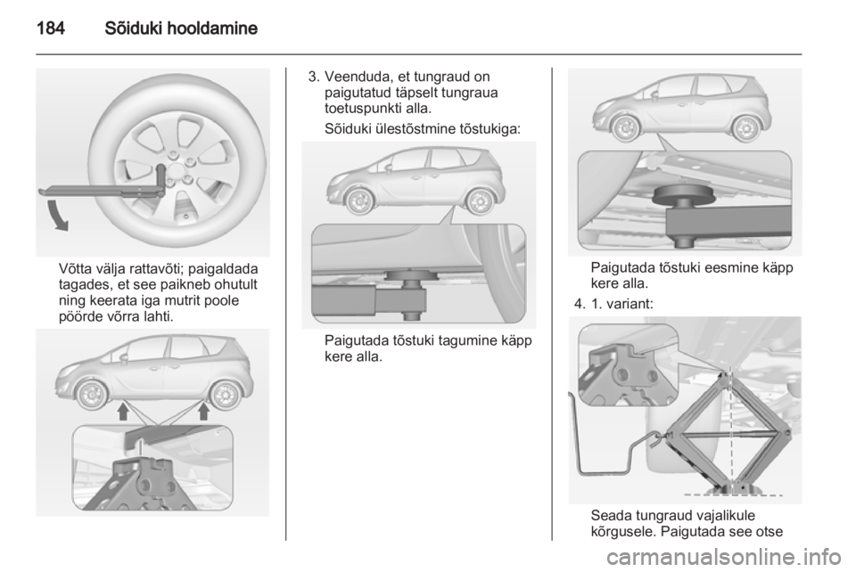 OPEL MERIVA 2012  Omaniku käsiraamat (in Estonian) 
