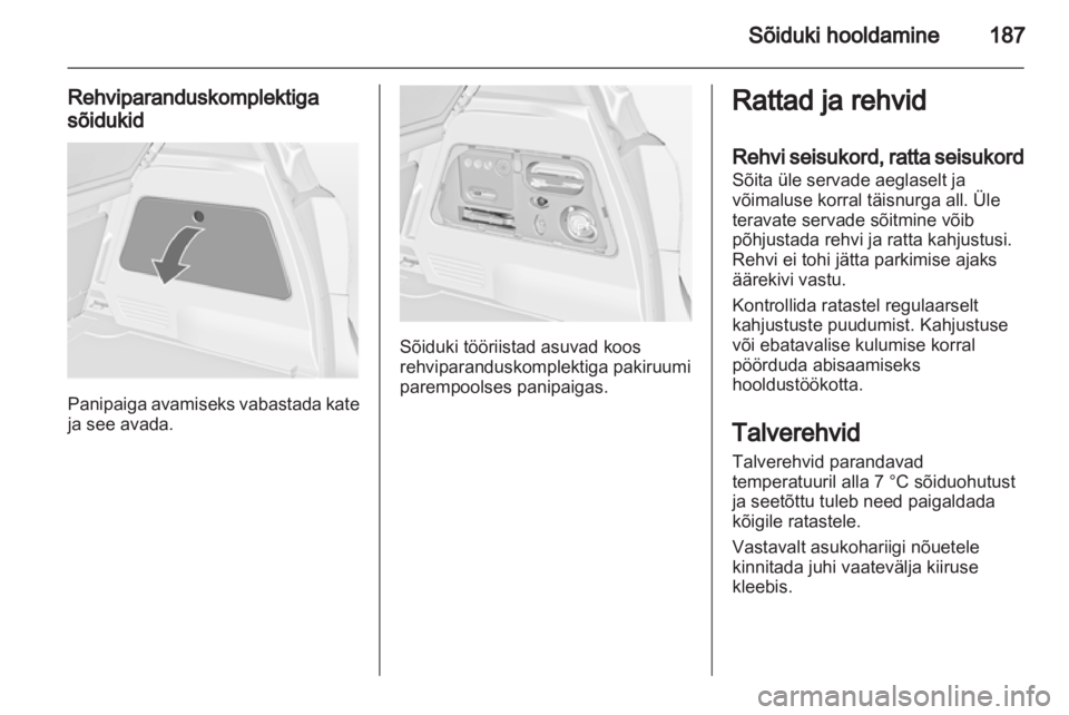 OPEL MERIVA 2013.5  Omaniku käsiraamat (in Estonian) 