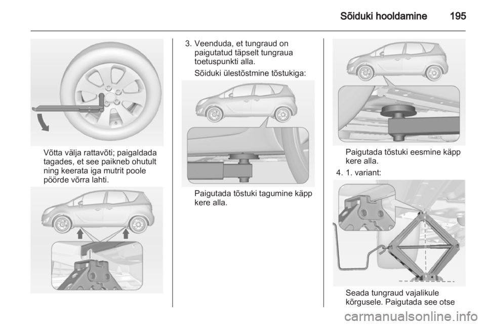 OPEL MERIVA 2013.5  Omaniku käsiraamat (in Estonian) 
