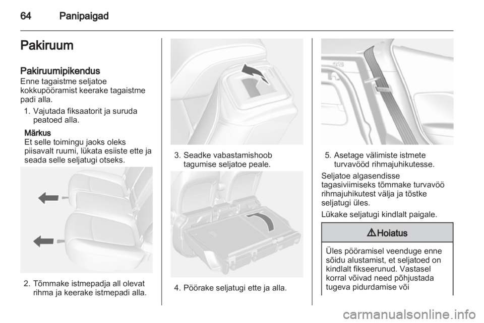 OPEL MOKKA 2013  Omaniku käsiraamat (in Estonian) 
