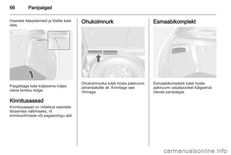 OPEL MOKKA 2013  Omaniku käsiraamat (in Estonian) 