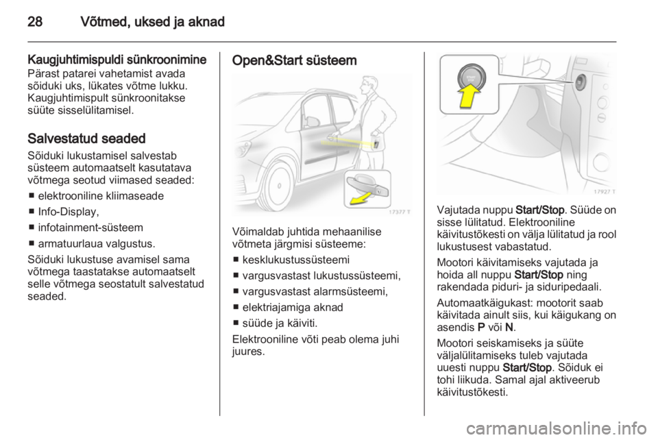 OPEL ZAFIRA 2010.5  Omaniku käsiraamat (in Estonian) 