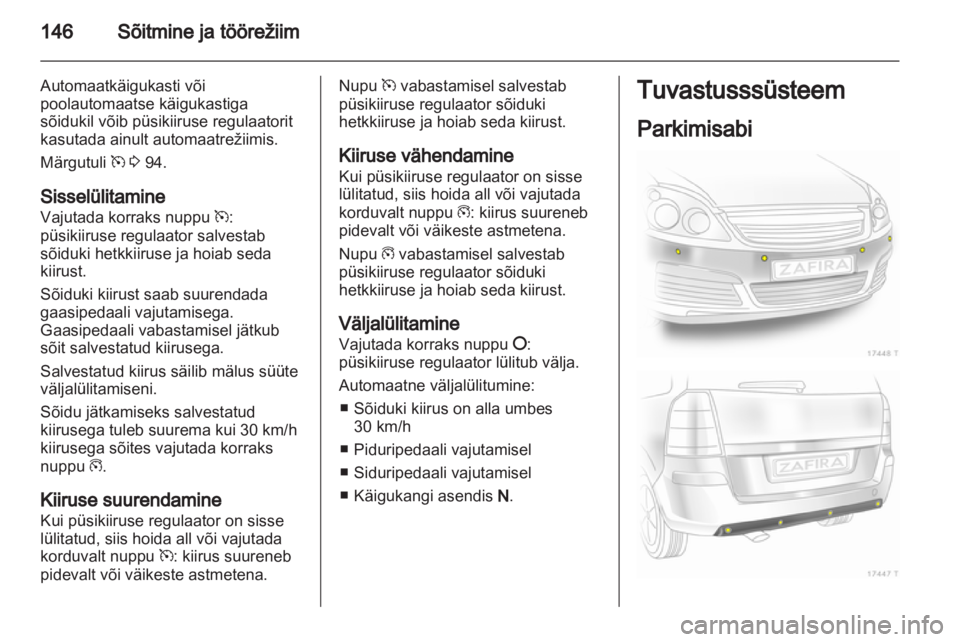 OPEL ZAFIRA 2011  Omaniku käsiraamat (in Estonian) 