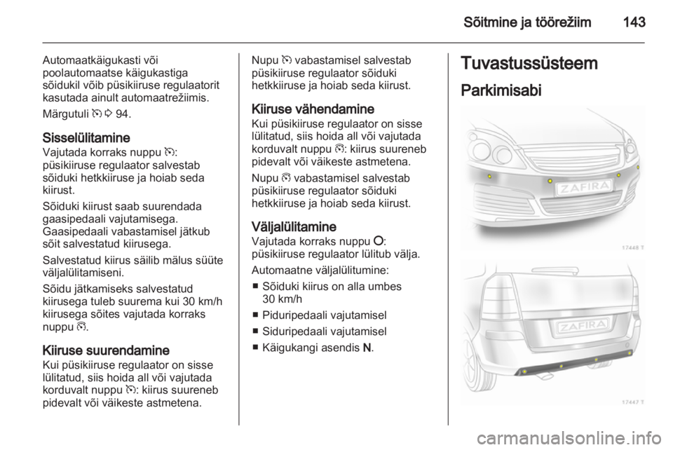 OPEL ZAFIRA 2012  Omaniku käsiraamat (in Estonian) 