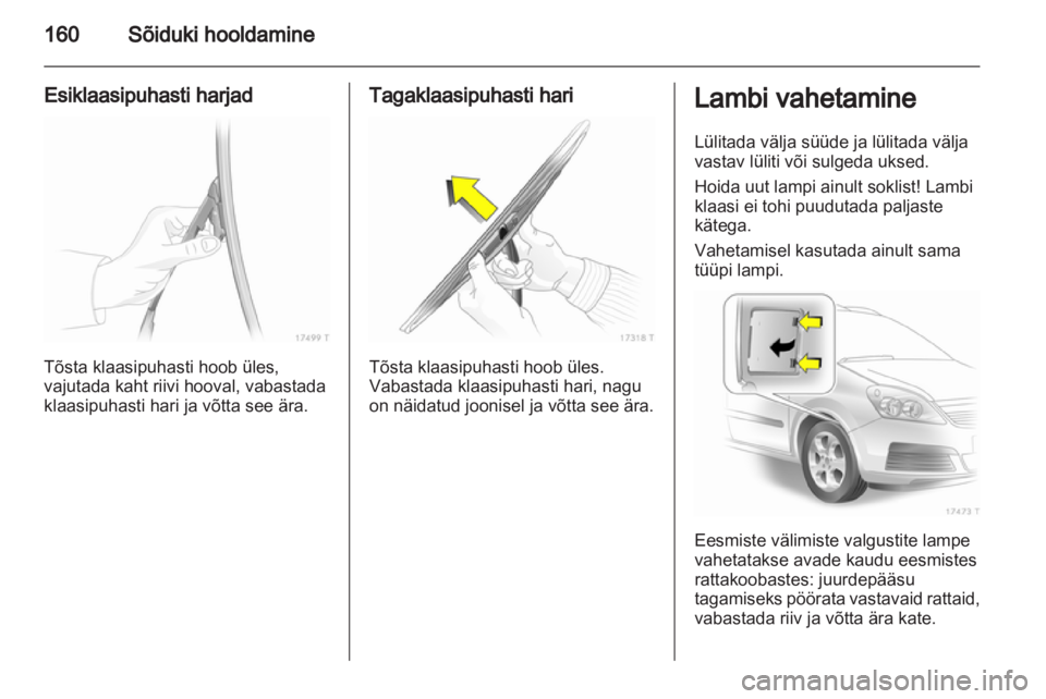 OPEL ZAFIRA 2012  Omaniku käsiraamat (in Estonian) 
