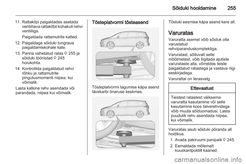 OPEL ZAFIRA TOURER 2013.5  Omaniku käsiraamat (in Estonian) 