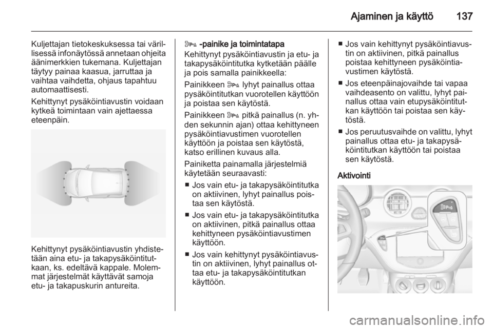 OPEL ADAM 2013.5  Ohjekirja (in Finnish) 