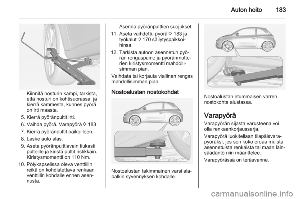 OPEL ADAM 2013.5  Ohjekirja (in Finnish) 