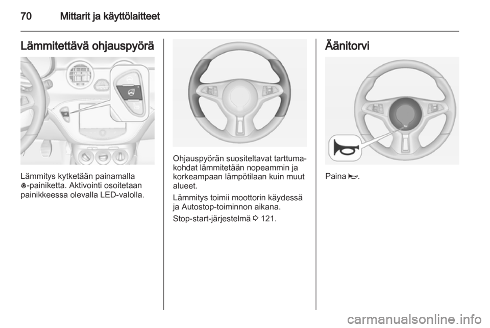 OPEL ADAM 2013.5  Ohjekirja (in Finnish) 