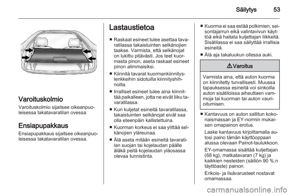 OPEL AMPERA 2012  Ohjekirja (in Finnish) 